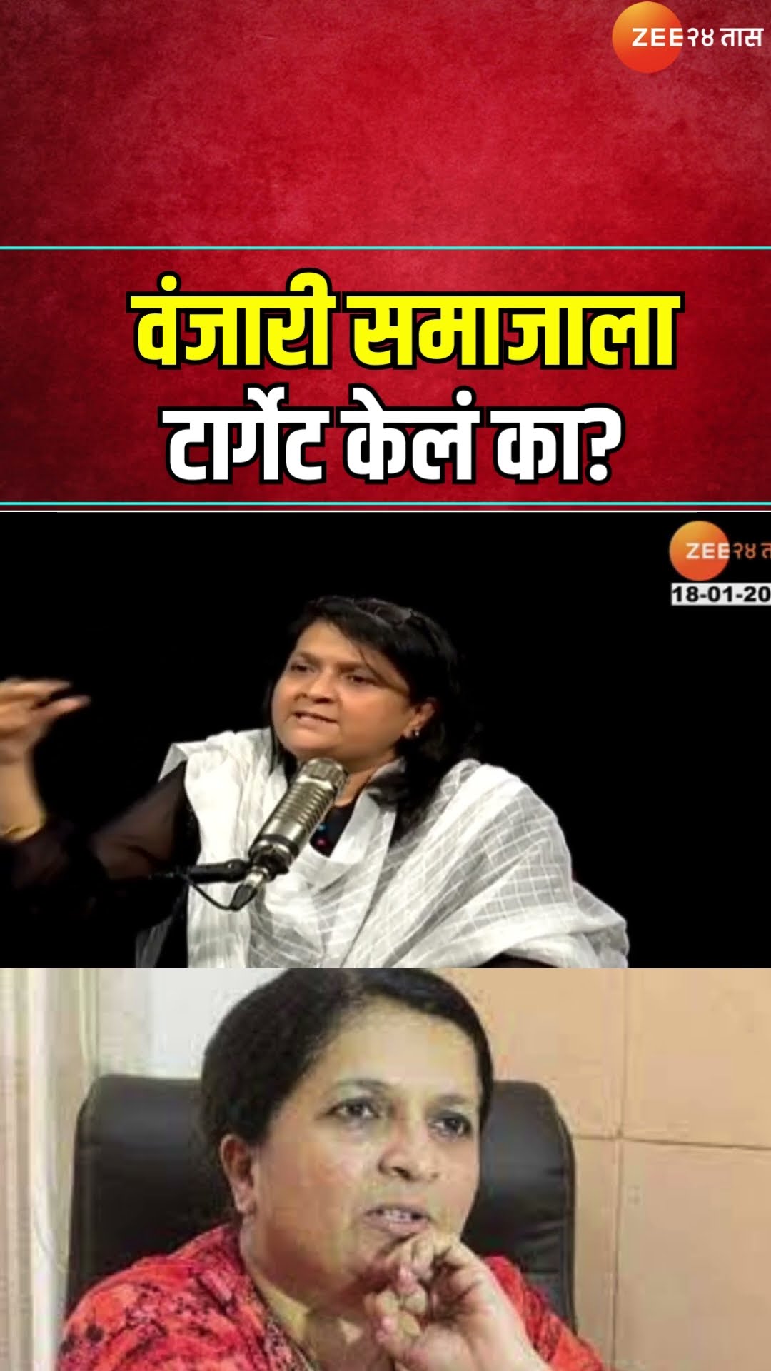 Anjali Damania | वंजारी समाजाला टार्गेट केलं का? काय म्हणाल्या अंजली दमानिया