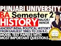 Ancient India Political History from earliest times to 326 BC | BA Sem 2 History Important Questions