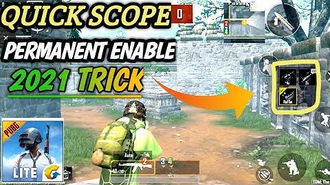 PUBG MOBILE LITE QUICK SCOPE SWITCH ENABLE | WHO TO GET QUICK SCOPE ENABLE | PUBG LITE
