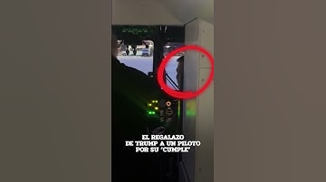 Trump y un inesperado momento en el avión