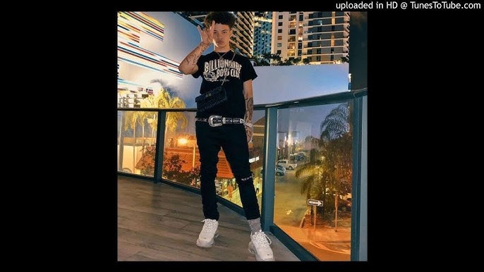 B. B. Simon Black Leather Belt of Lil Mosey on the Instagram