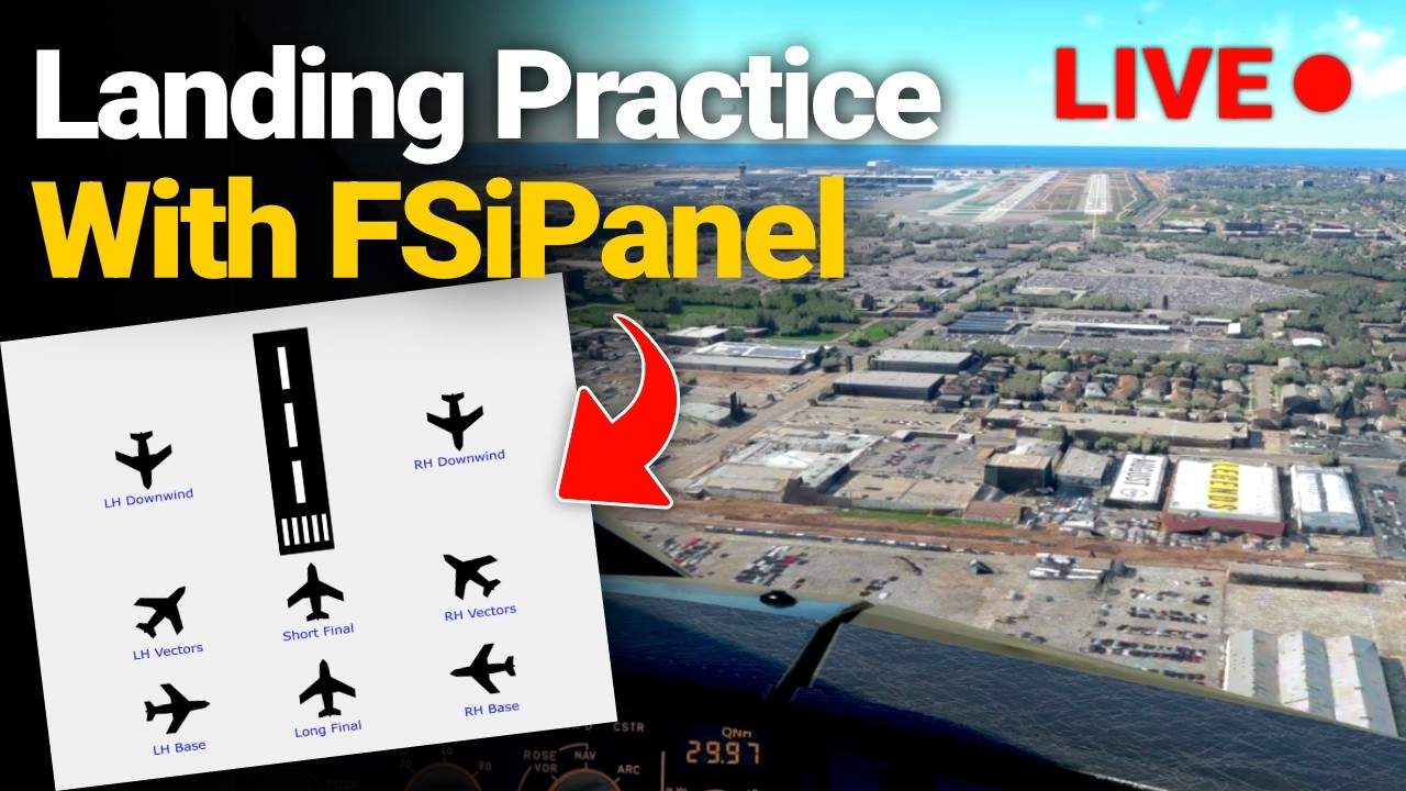 An Evening of Landing Practice with FSiPanel 🛫 MSFS 2024