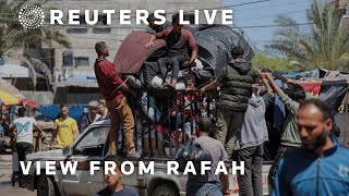 LIVE: View from camp for displaced people in Rafah | REUTERS