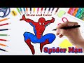 Spider man  easy art and drawing for kids