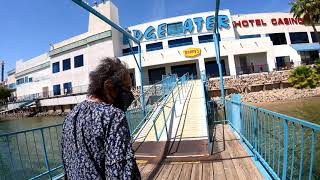 Water Taxi, Harrah's to the Edgewater Hotel & Casino, Pontoon Boat Ride, Laughlin, Nevada, 20 April