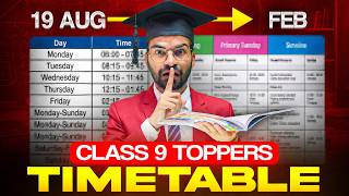 Start This Timetable + Time Management from 19 AUG🤫Score 99% in Class 9 | Half Yearly Strategy 2026