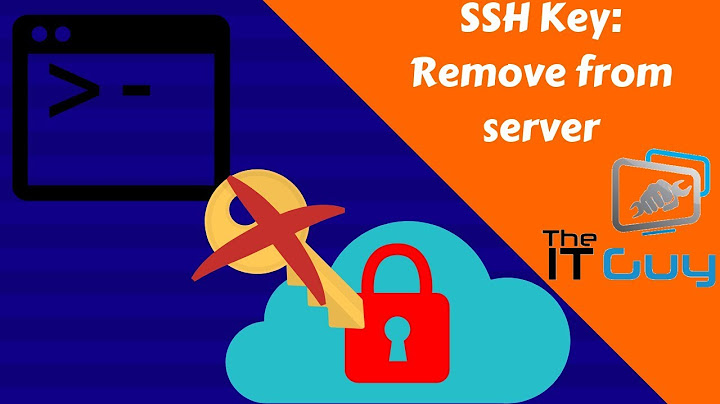 How to remove an SSH key from server