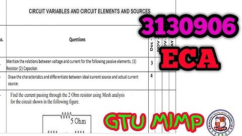 3130906-ECA Question Bank GTU Examination #pyqpaper #gtu #exampaper #computer #engineering #gtu_exam