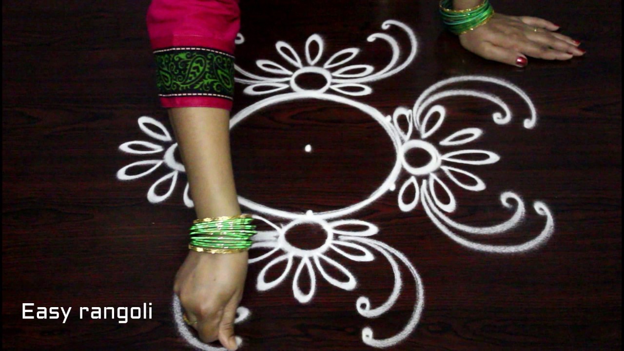 simple rangoli designs with dots - small kolam designs - muggulu ...