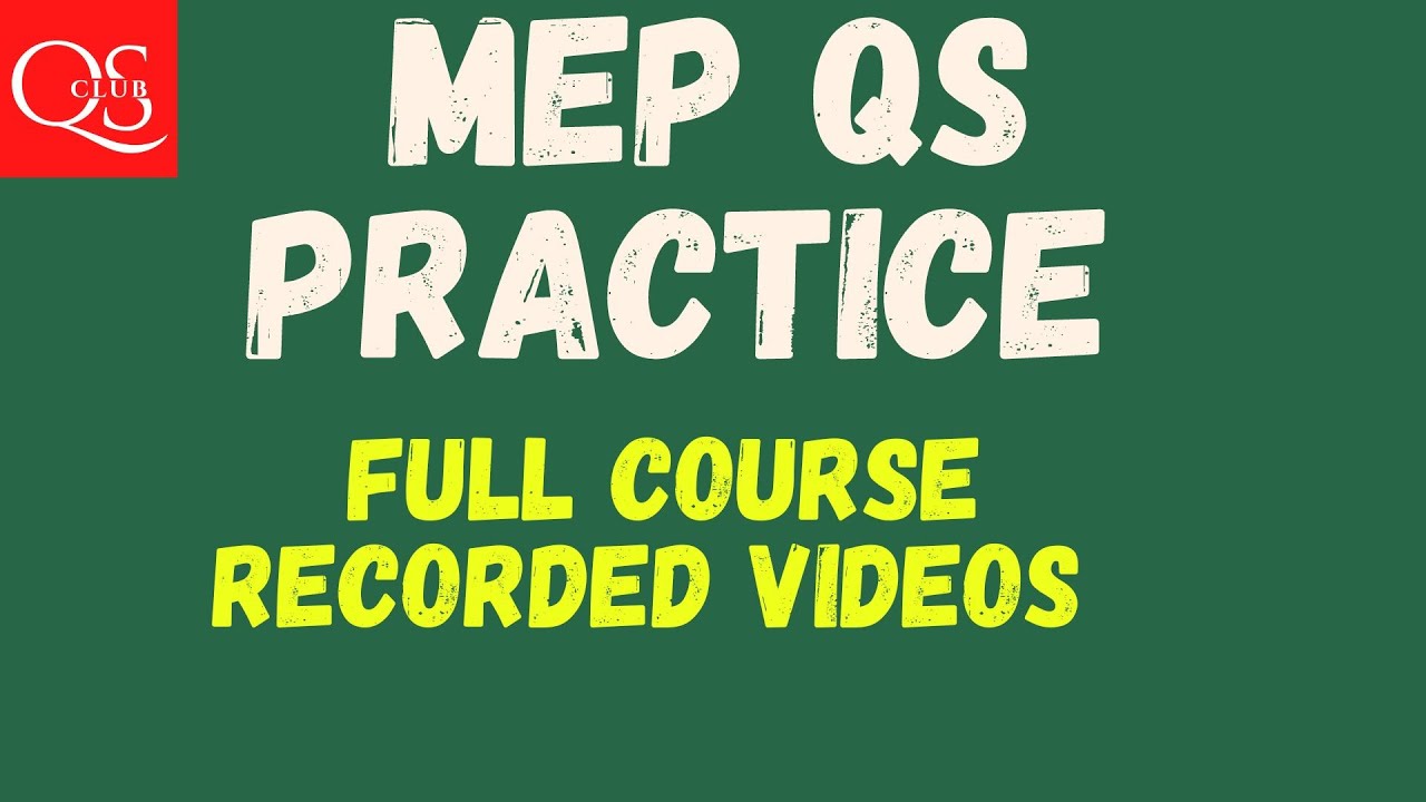 MEP Qs Practice Full Course YouTube MEP Qs Practice Full Course YouTube