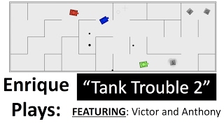 HILARIOUS TANK WARS! - Enrique Zuniga Jr. Plays "Tank Trouble 2" (FEAT: Victor and Anthony Zuniga!)