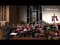 The Lebanon County Choral Society practices at Quentin UCC on Dec 8, 2014 for their Dec 14 show