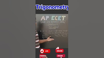 ECET- 2024 || Most IMP Questions || Trigonometry|| Trick #47 #viral || Must Watch Video