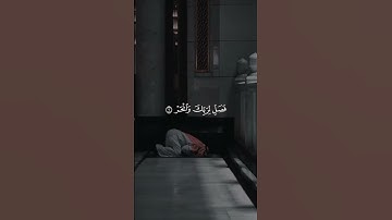 إنا أعطيناك الكوثر...#سورة_الكوثر #فارس_العباد #قرآن #اكسبلور #المصحف #ستوريات_اسلامية #حالات_دينية