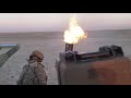Slow motion 120mm mortar