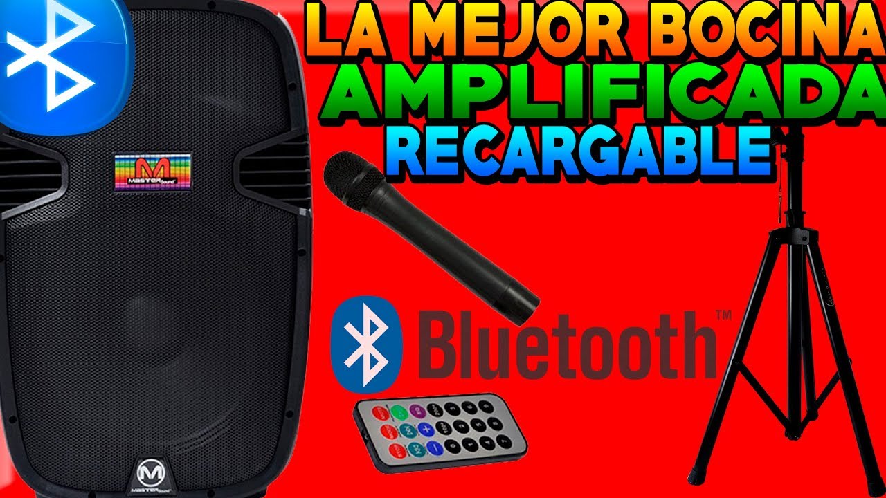 La mejor bocina amplificada usb bluetooth recargable barata - YouTube