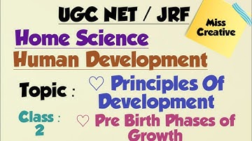 UGC NET/JRF 2020 HomeScience/Human Development|| C.D Stages and Family Welfare Prog. /Class : 2