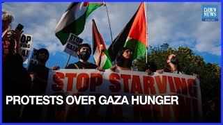 Demonstrators in Beirut Protest Against Hunger Crisis in Gaza | Dawn News English