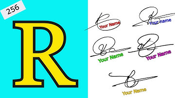 R signature | Signature style of R | signature style of my name R