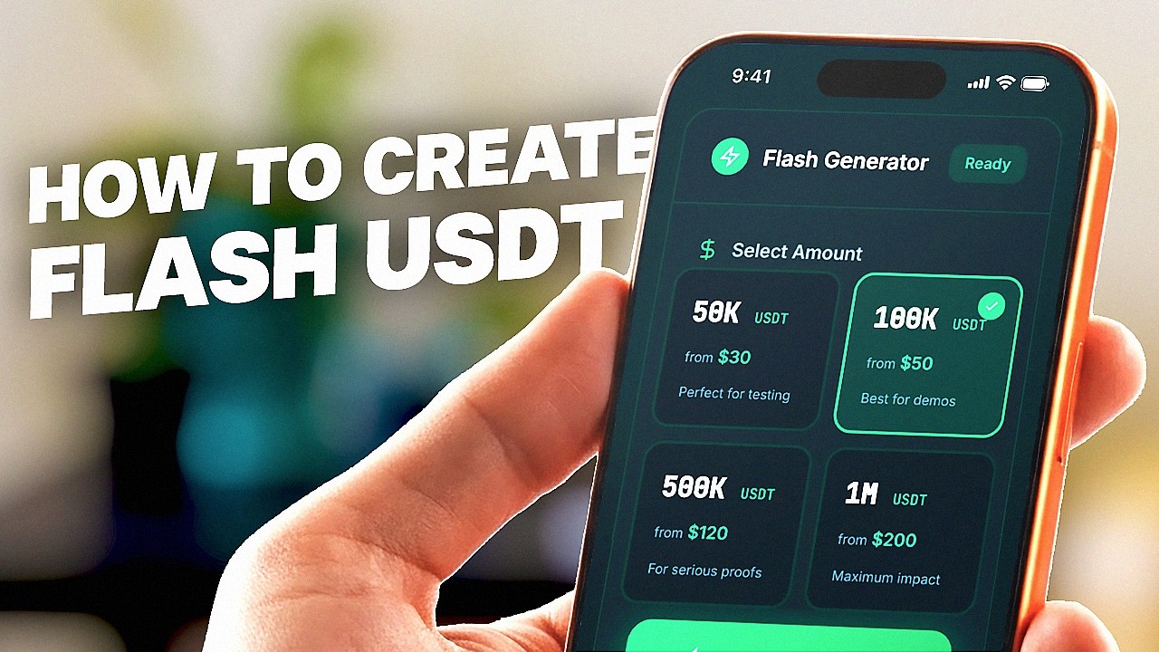 How To Safely Generate USDT TRC20 | Flash USDT TRC20 Tutorial