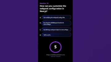 How can you customize the webpack configuration in Next js