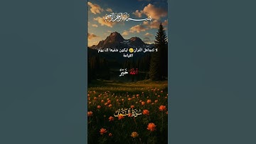 الحمد لله وسلام على عباده الذين اصطفى آلله خير اما يشركون (سوره النمل) الشيخ ياسر الدوسري تلاوه عطره