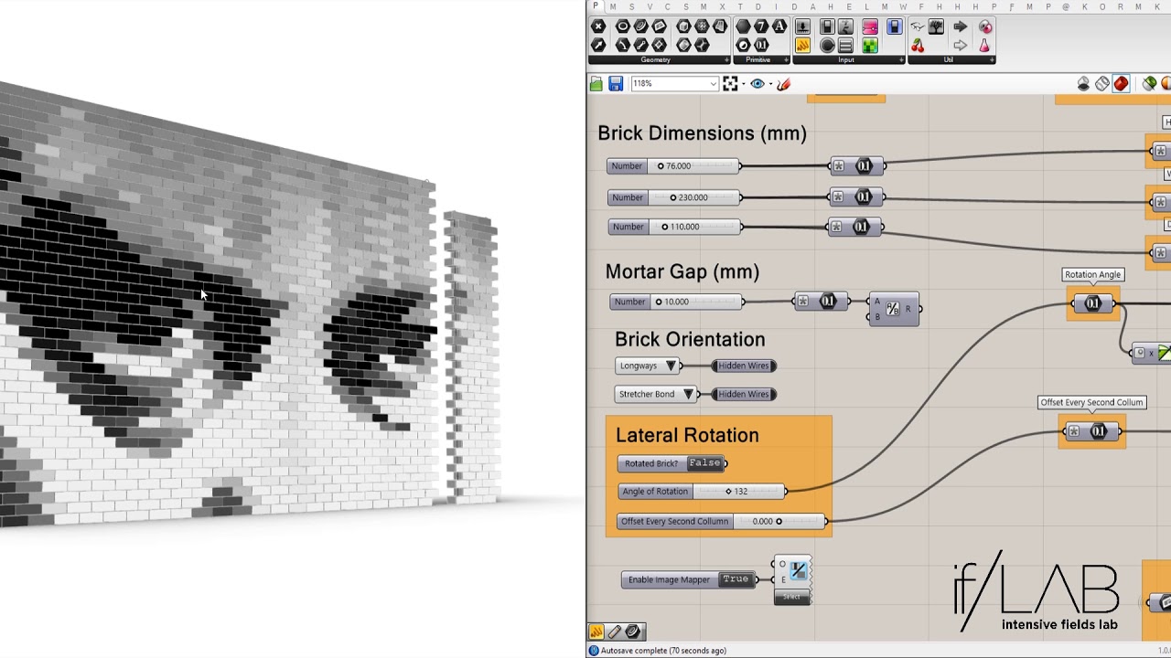 Parametric Brick Wall Generator | Rhino and Grasshopper - YouTube