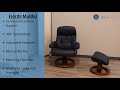 Fjords muldal recliner chair and ottoman features by the back store