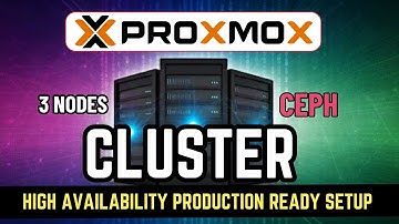 Proxmox Cluster High Availability with Ceph RBD