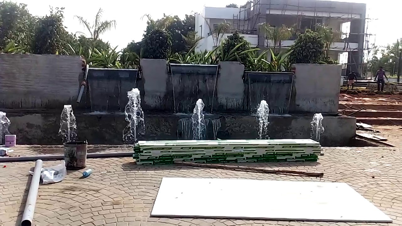 AR fountains and water falls YouTube
