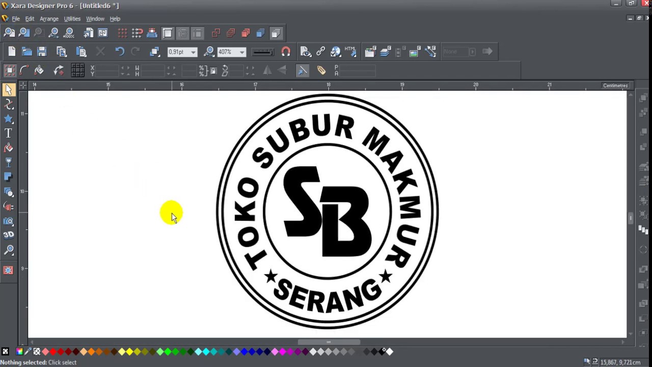  Desain Stempel  dengan Xara Designer YouTube