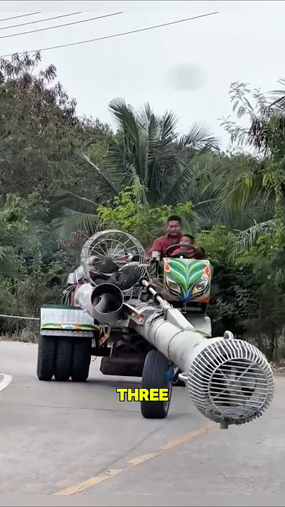 Three wheeled vehicle water pump.