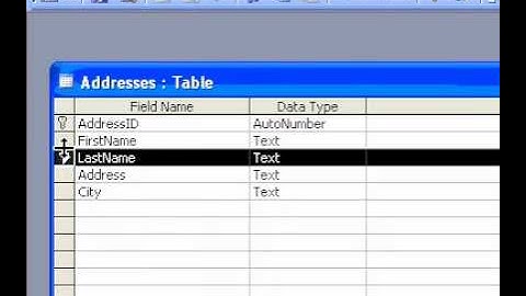 Microsoft Office Access 2003 Delete a field from a table