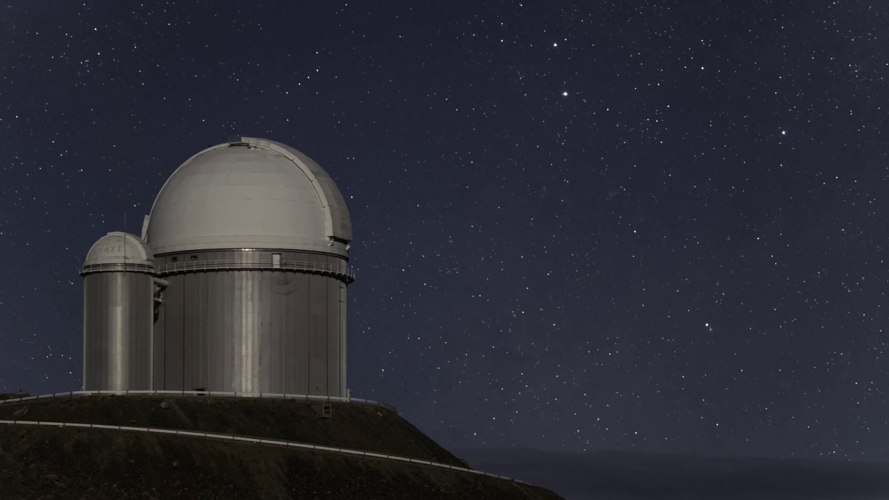 Night View of ESO 3.6-metre telescope