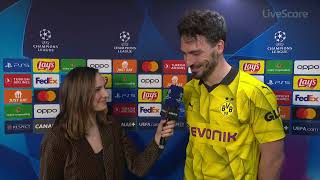 "A LITTLE BIT OF LUCK NEEDED, BUT WE TAKE THAT" 💛🖤 Mats Hummels on Dortmund's Victory