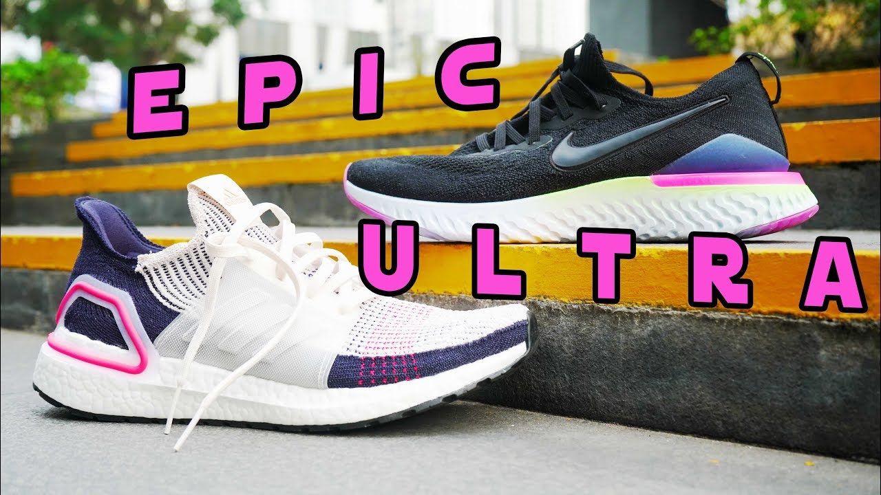 epic react flyknit vs ultra boost