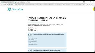 Tutorial Mengisi Intrumen Approling Bimbingan Dan Konseling