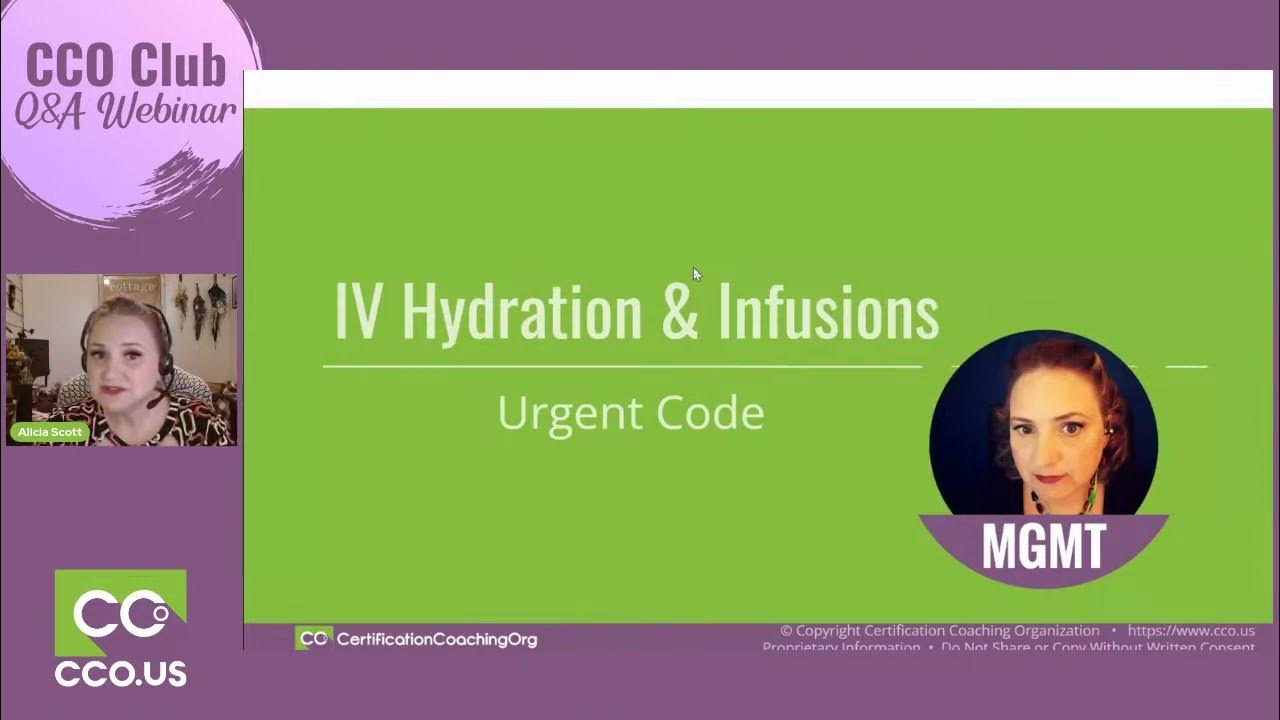 Medical Coding IV Hydration & Infusions for Urgent Care YouTube