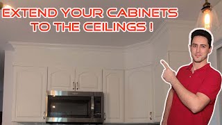 HOW TO EXTEND CABINETS TO THE CEILINGS?