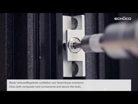 Schnellmontage-System Schüco Sonnenschutz CCB für Verbundfenster Schüco AWS 120 CC.SI