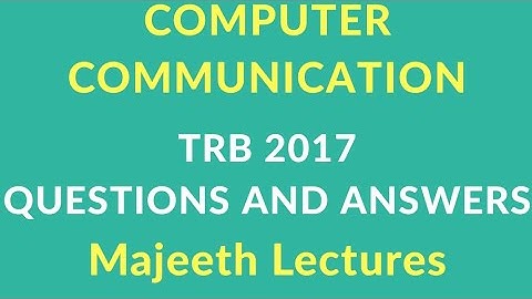 TRB 2017 Q&A : COMPUTER COMMUNICATION