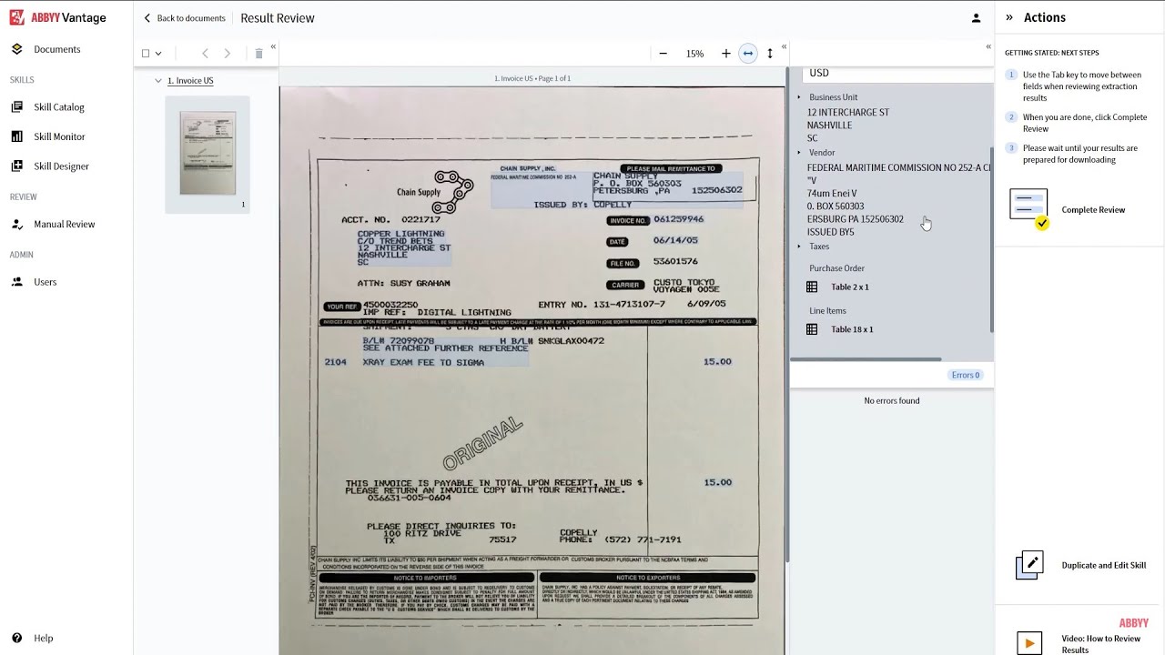 ABBYY Vantage Demo: Your No-Code Approach to Intelligent Document  Processing 