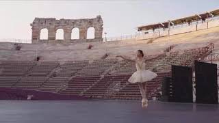 Riho Sakamoto Gamzatti variation rehearsal - “Roberto Bolle and friends” 2026 Arena di Verona🇮🇹