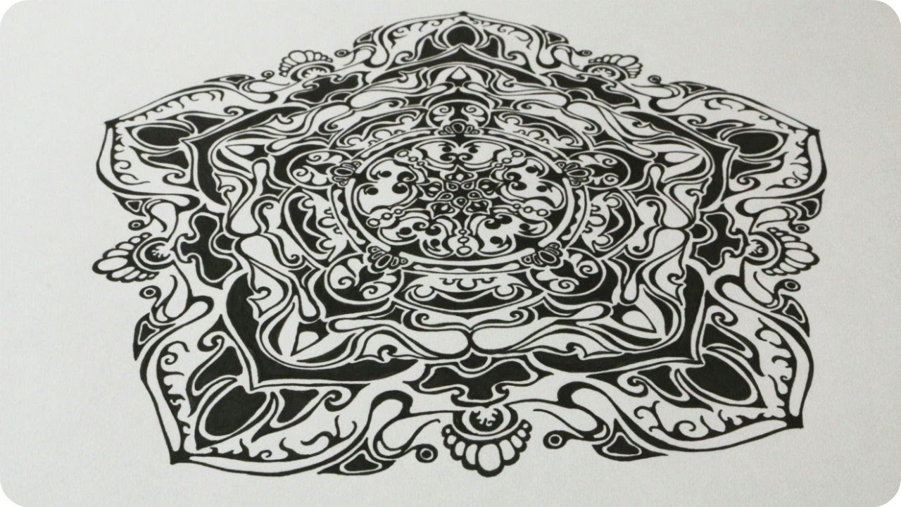 Zentangle Inspired Art #21 - YouTube