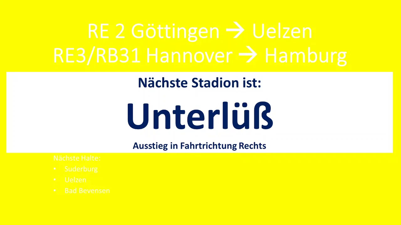 Metronom Ansagen RE 2, RE 3, RB 31