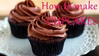 ✿How to make Cupcakes | Chocolate and Vanilla Buttercream frosting recipe | It&#39;s Time to Cook