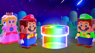 Super LEGO 3D World  Mario, Luigi, Peach (3 Players)  World 1