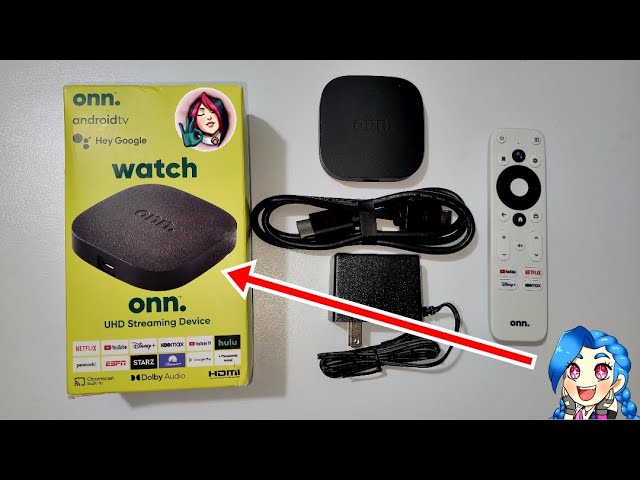  ONN TV Box Dispositivo de Streaming Android TV Resolucion 4K 2160p  Chromecast 8GB Google Assistant 