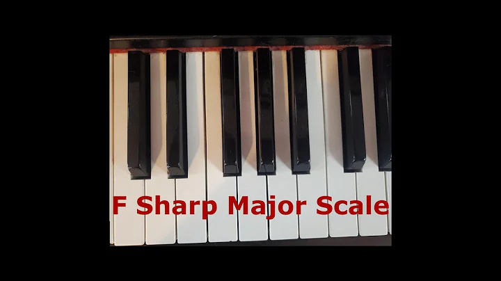 F Sharp Major Scale + Fingering #howto #piano #musicscale