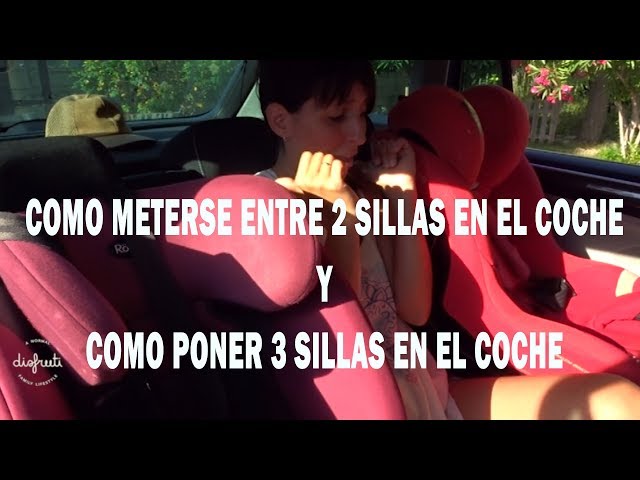 Cómo poner tres sillas infantiles en el coche